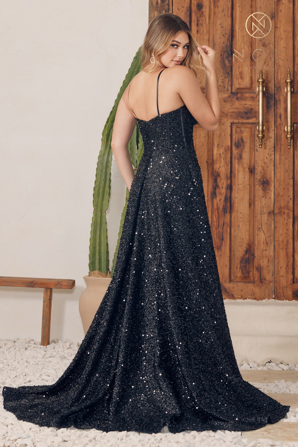 Nox Anabel -A1241 Sweetheart Sequin Evening Gown