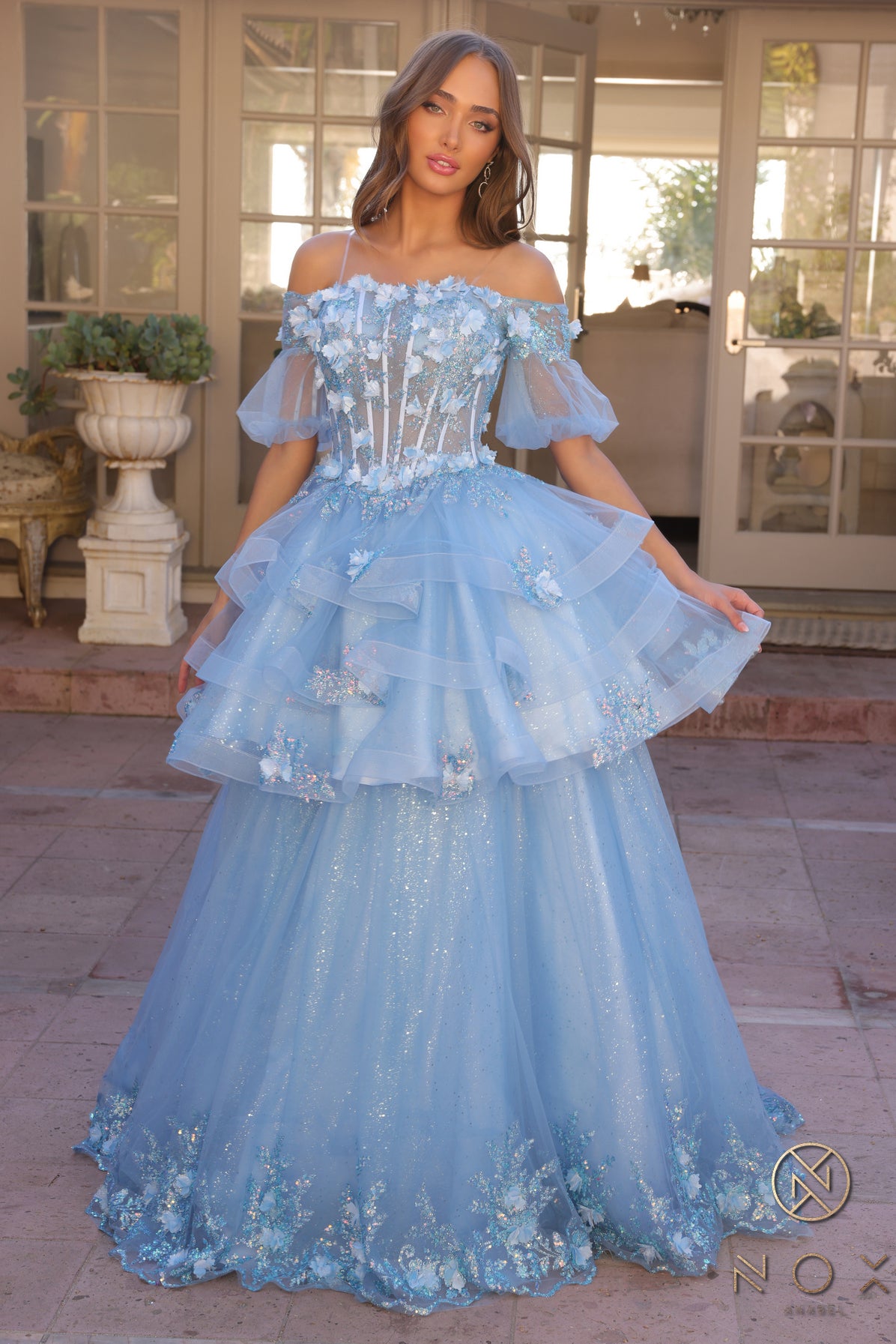 Nox Anabel -H1360 Basque Waist Corset Gown