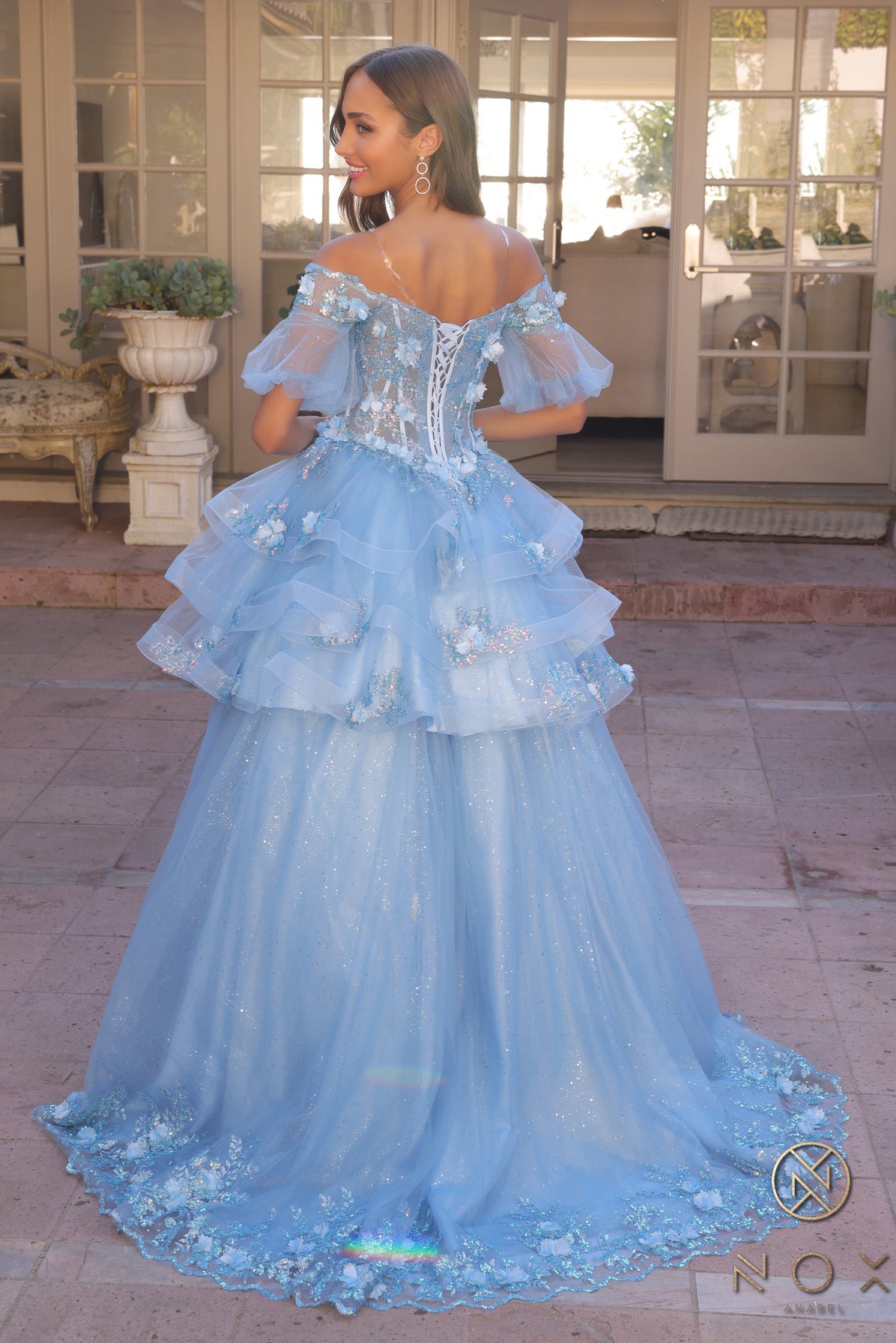 Nox Anabel -H1360 Basque Waist Corset Gown