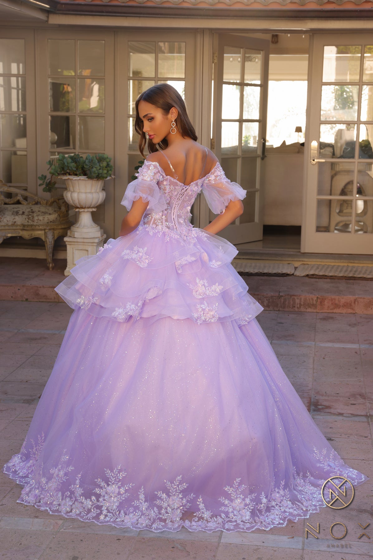 Nox Anabel -H1360 Basque Waist Corset Gown
