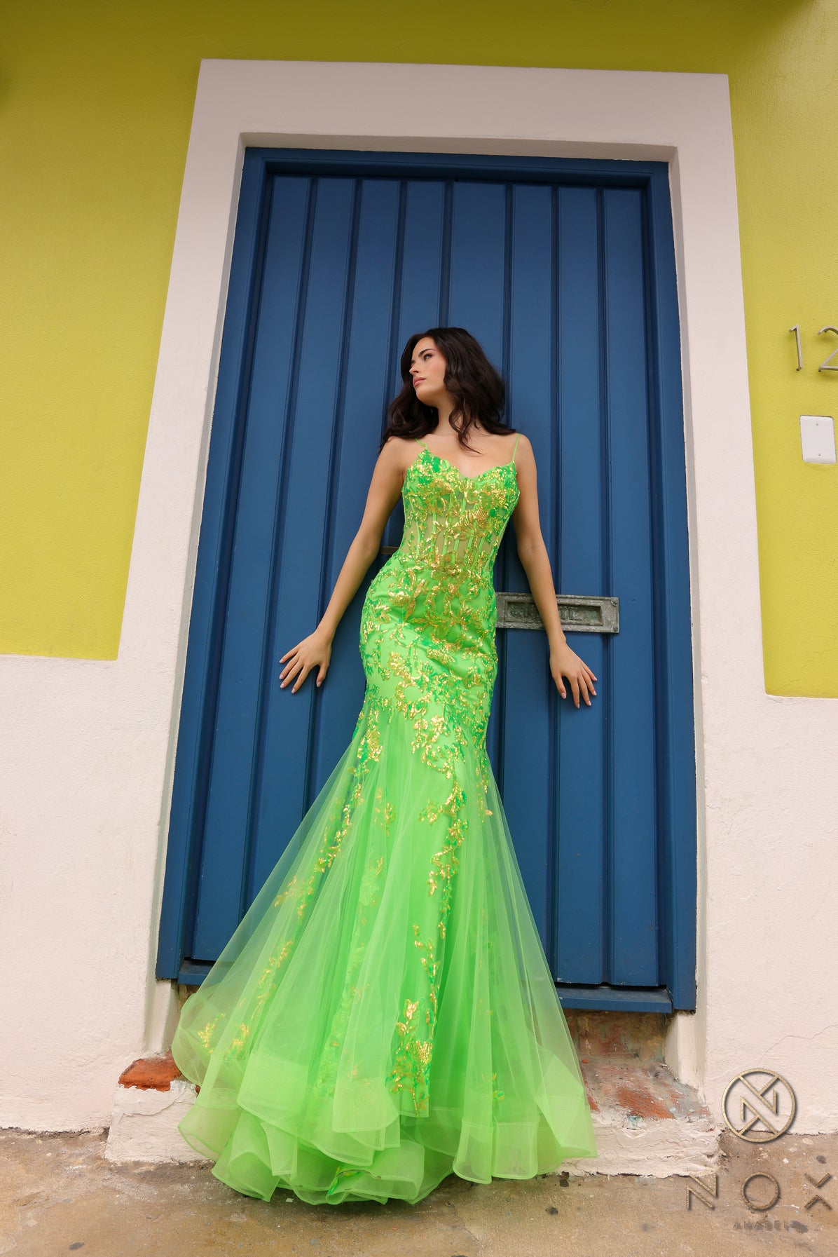 Nox Anabel -Q1390 Sequin Sweetheart Mermaid Dress