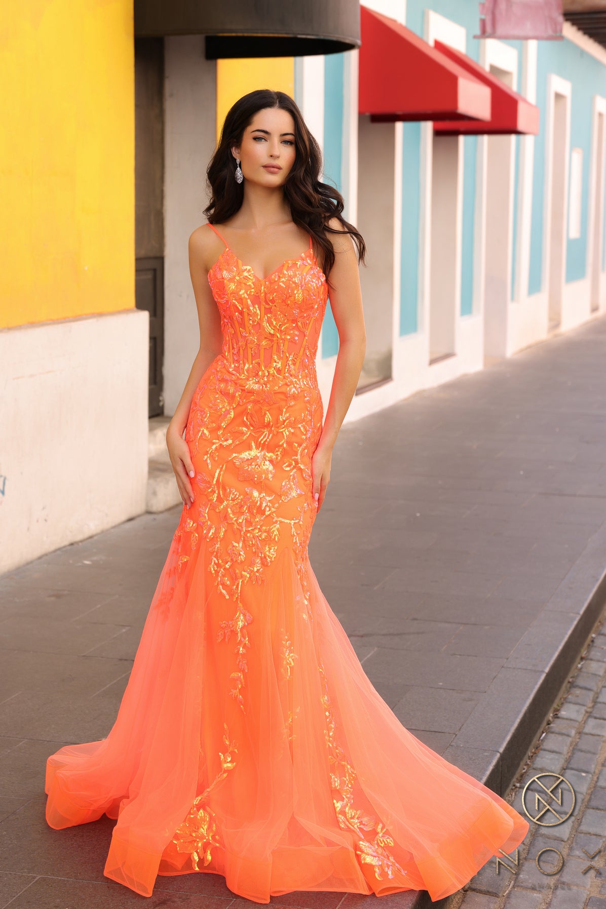 Nox Anabel -Q1390 Sequin Sweetheart Mermaid Dress