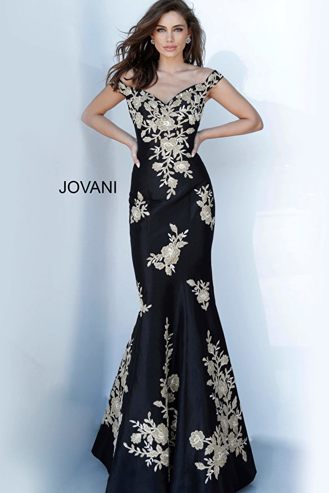 Sweetheart Embroidered Trumpet Dress By Jovani -00635
