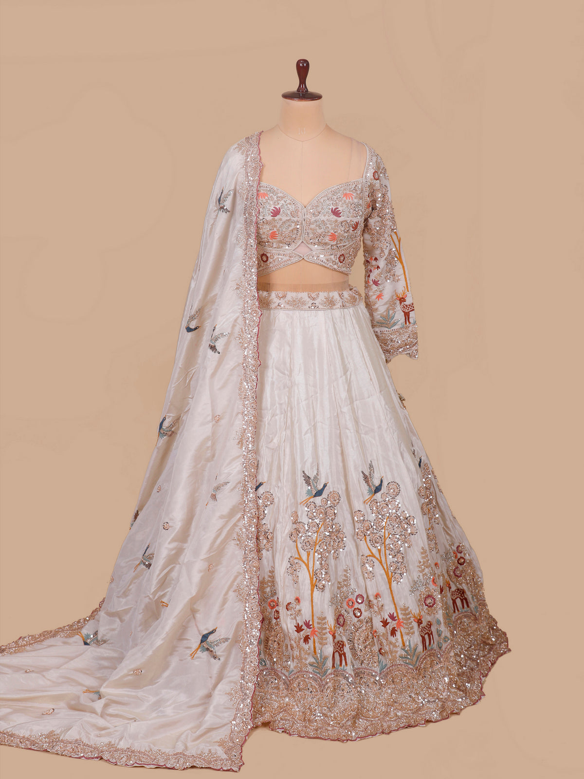 MyFashion KLS-2557 Champagne Seraphina Prism Lehenga