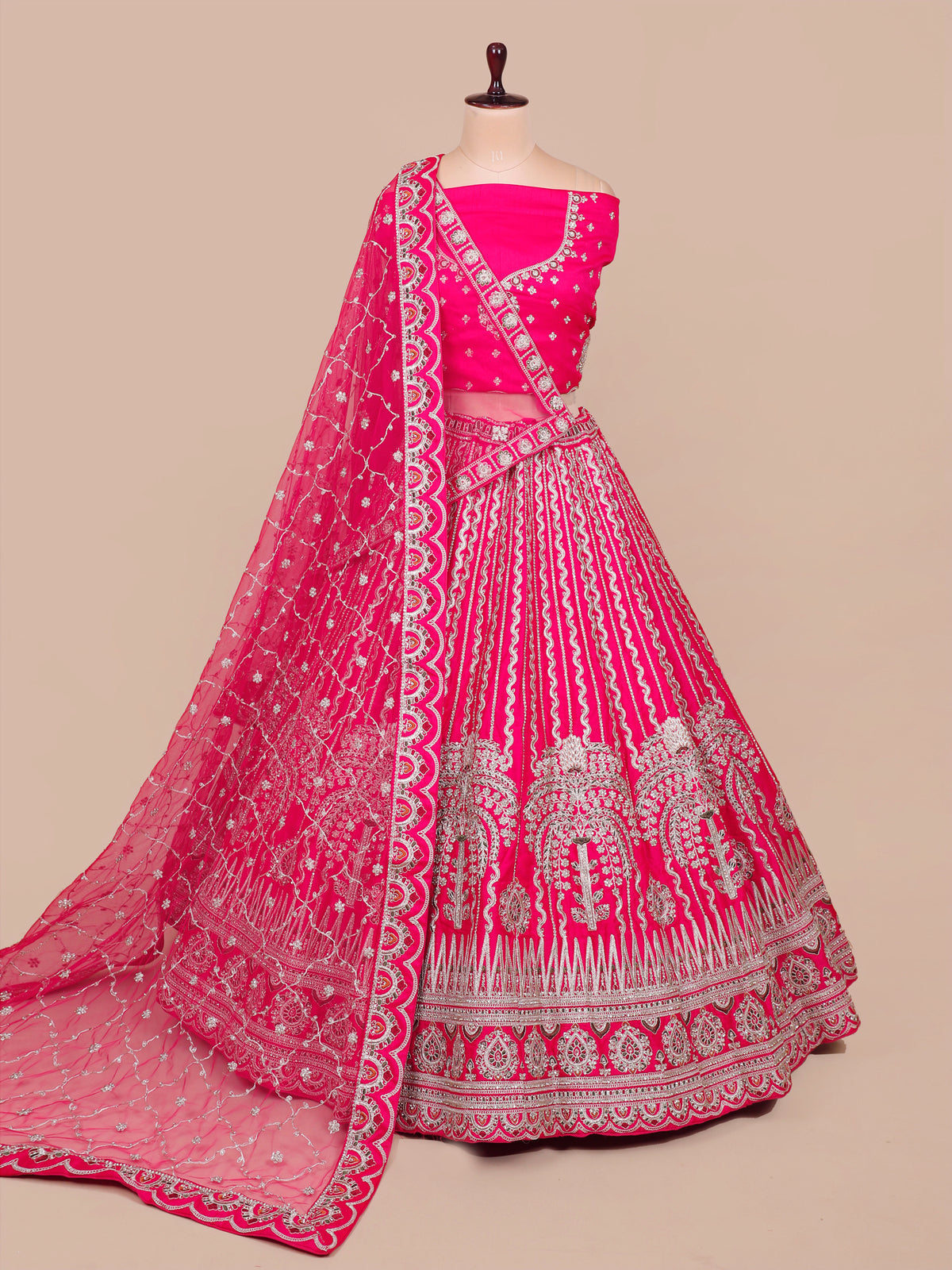 MyFashion KLS-2053 Rani Silk Royal Lehenga With Hand Thread Pattern