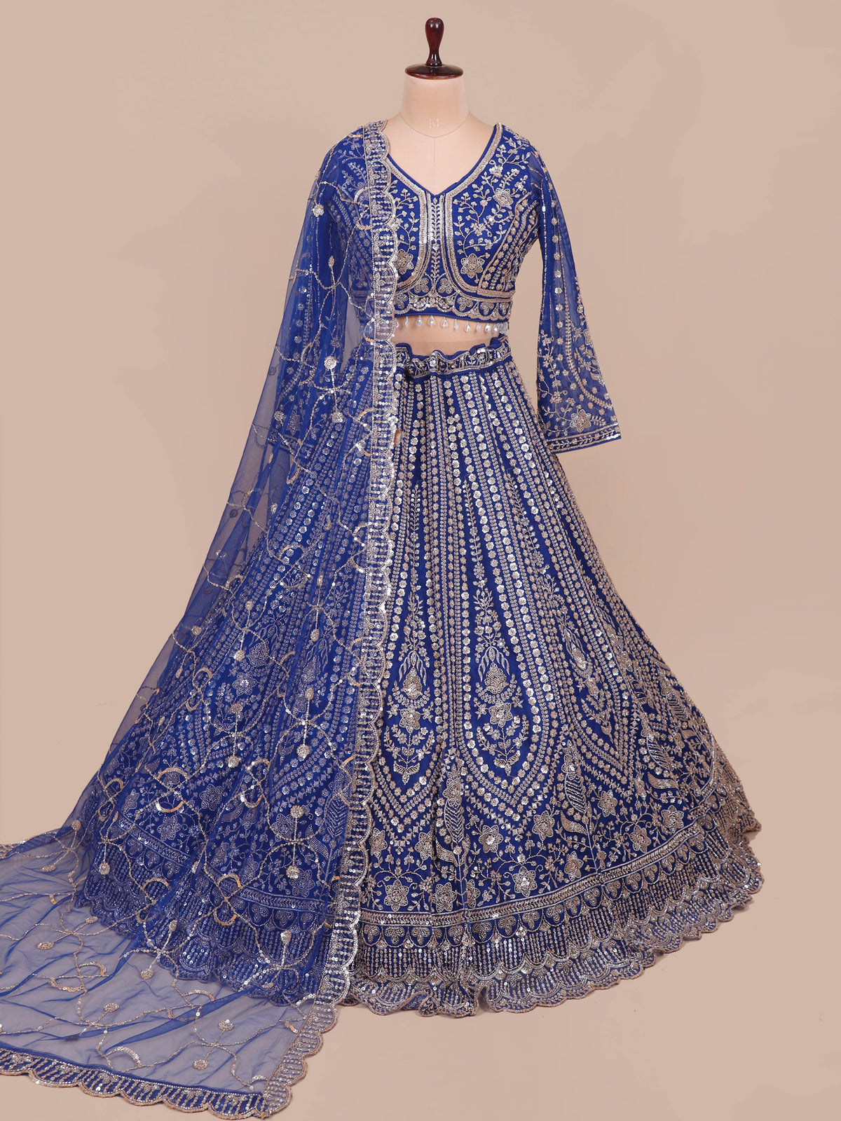 MyFashion KLS-2490 Zarqaa Elegance Net Lehenga with Bead & Sequin Embroidery