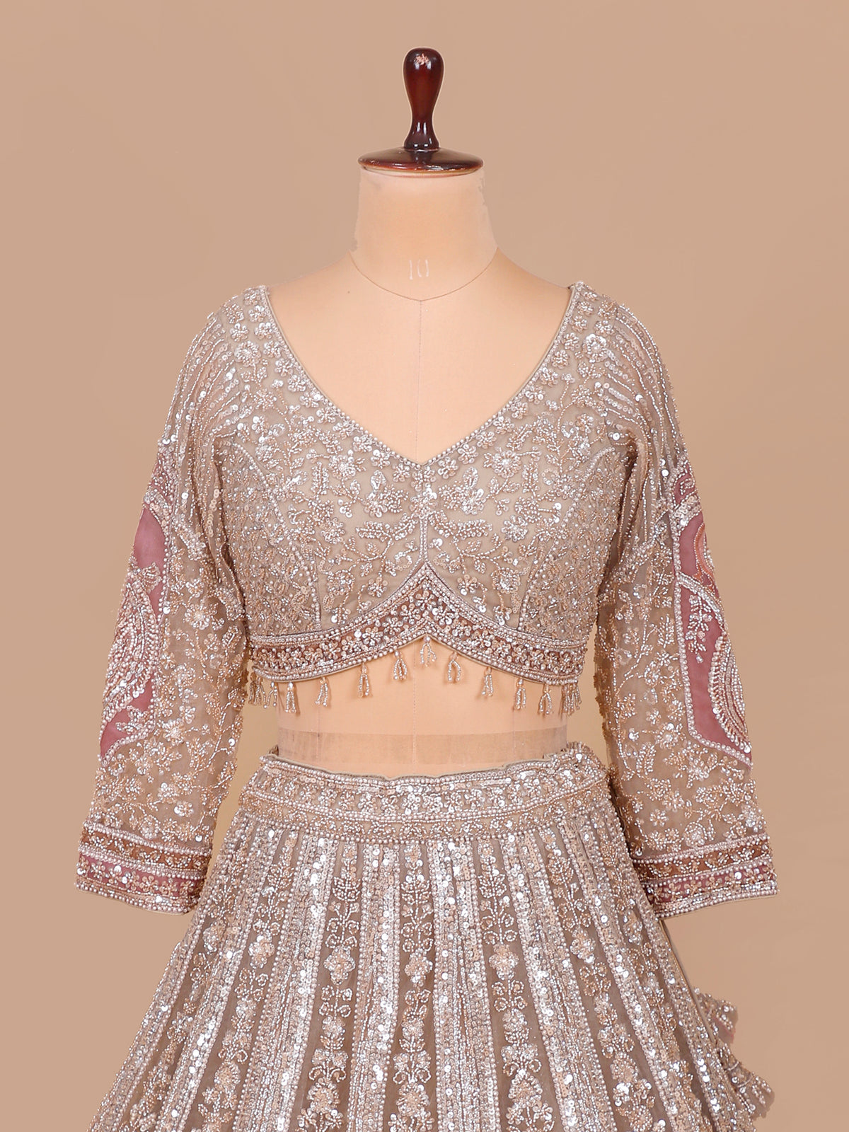 MyFashion KLS-2558 Beads Sequins Handcrafted Lehenga