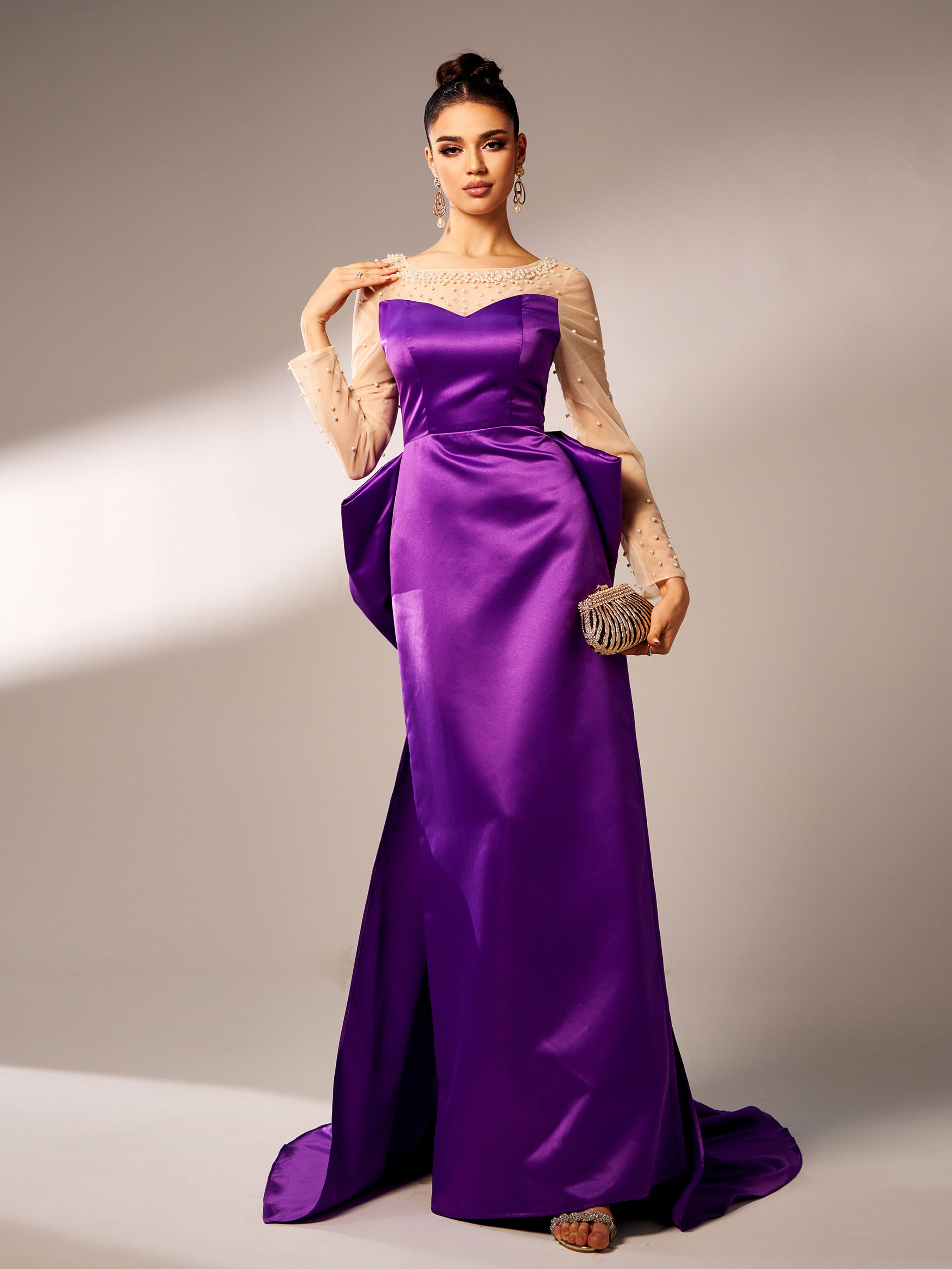 Azina -GM90145 Sweetheart Satin A-Line Gown