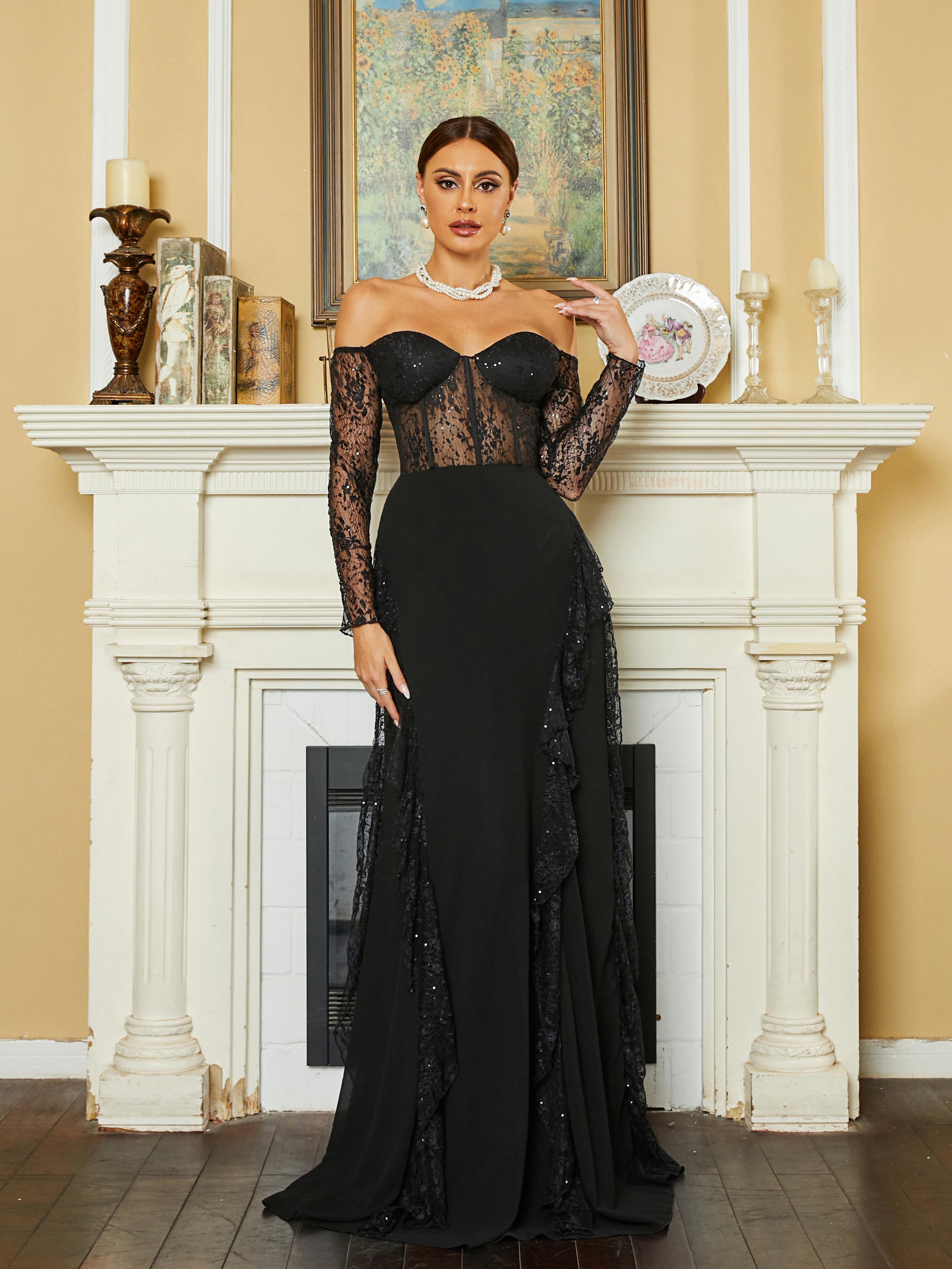 Azina -RH30619 Strapless Sweetheart A-Line Long Gown