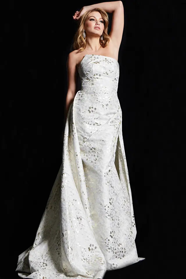 Jovani -06255 Strapless Fitted Evening Dress
