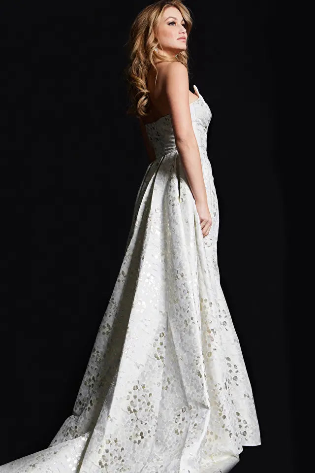 Jovani -06255 Strapless Fitted Evening Dress