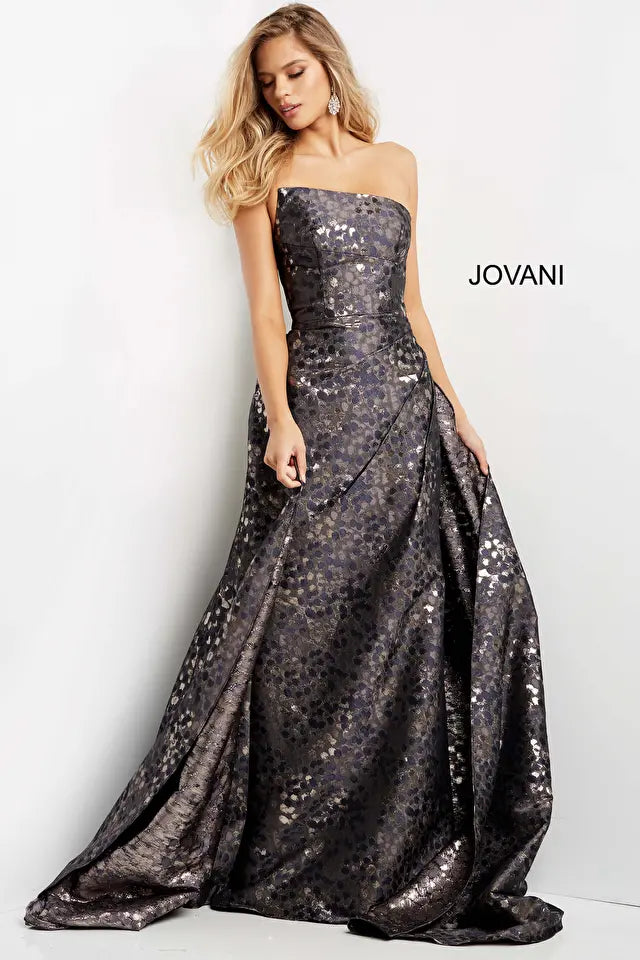 Jovani -06255 Strapless Fitted Evening Dress