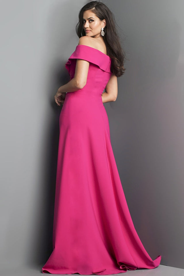 Off Shoulder A-Line Evening Gown By Jovani -06746B