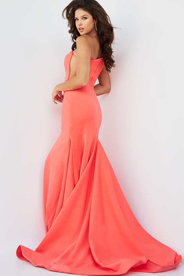 Jovani -JVN06763B One Shoulder Mermaid Prom Dress