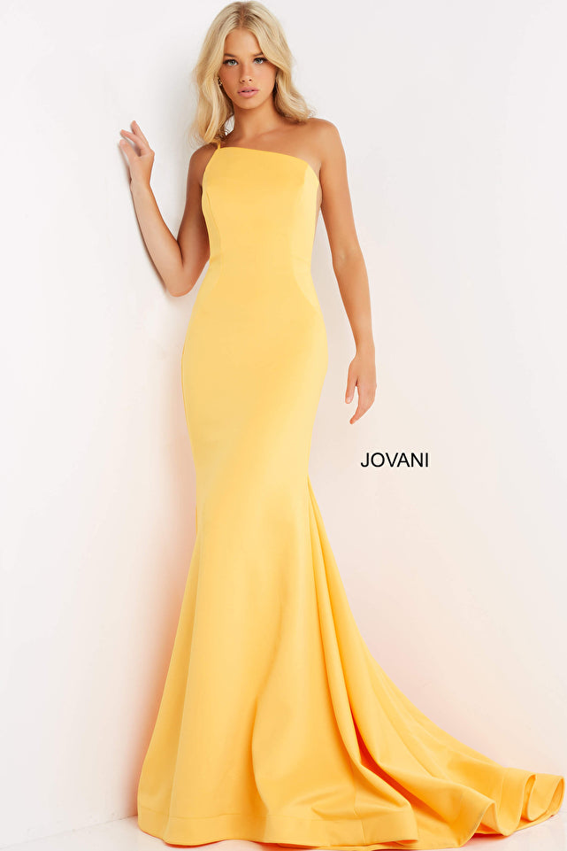 Jovani -JVN06763B One Shoulder Mermaid Prom Dress