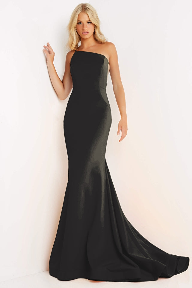Jovani -JVN06763B One Shoulder Mermaid Prom Dress