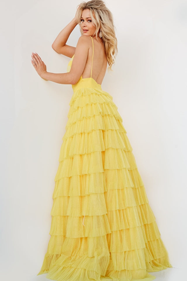 Tiered Skirt Prom Dress By Jovani -08480