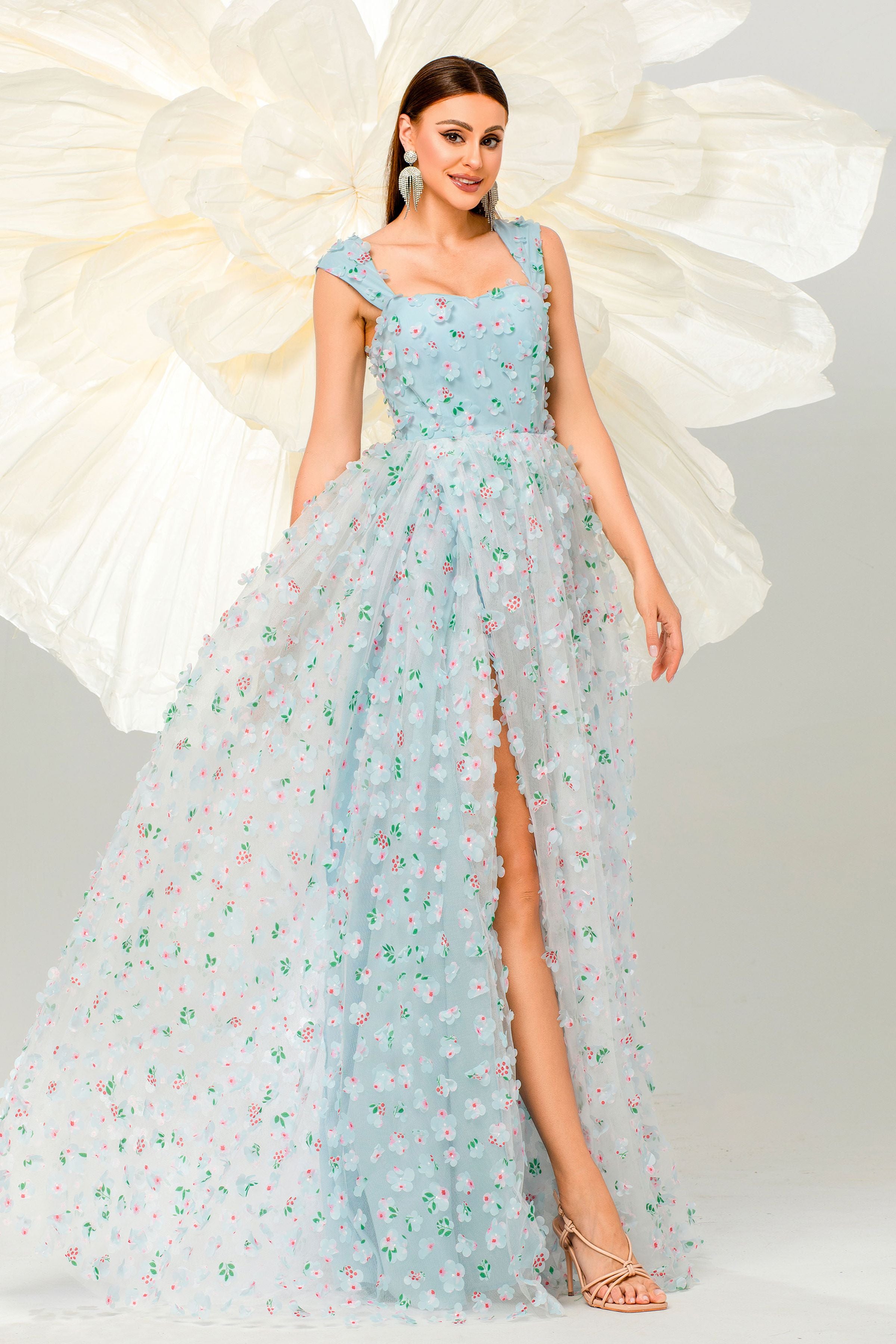 Azina -GM00142 Applique Sweetheart A-line Gown