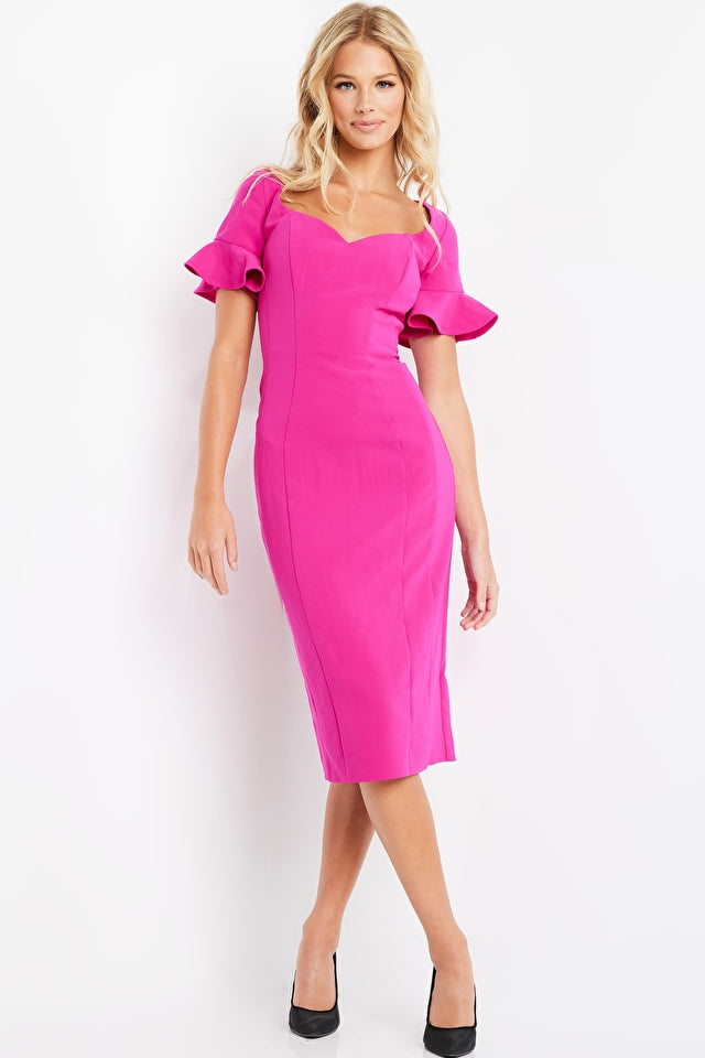 Short Sleeve Sweetheart Formal Dress By Jovani -09059