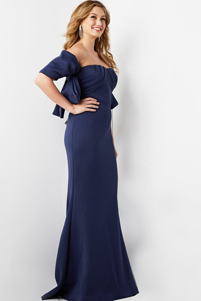 Off The Shoulder Fitted Dress By Jovani -09064