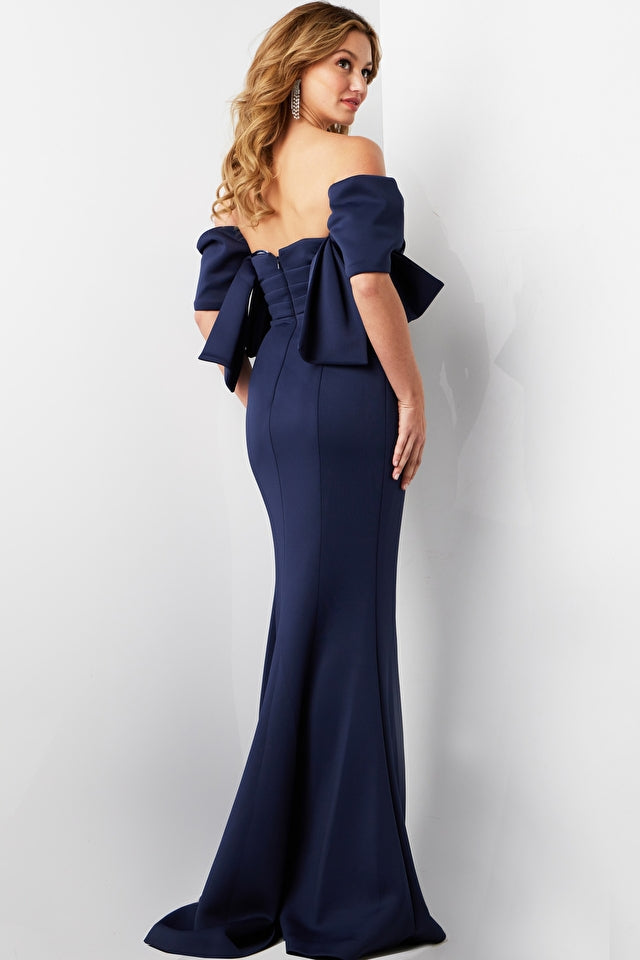 Off The Shoulder Fitted Dress By Jovani -09064B