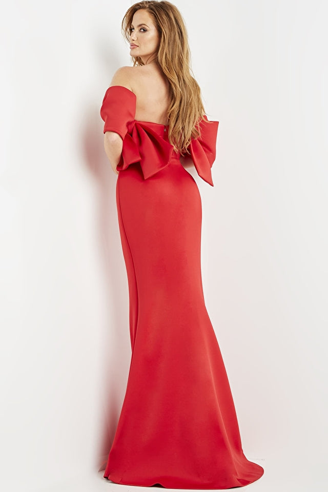 Off The Shoulder Fitted Dress By Jovani -09064B
