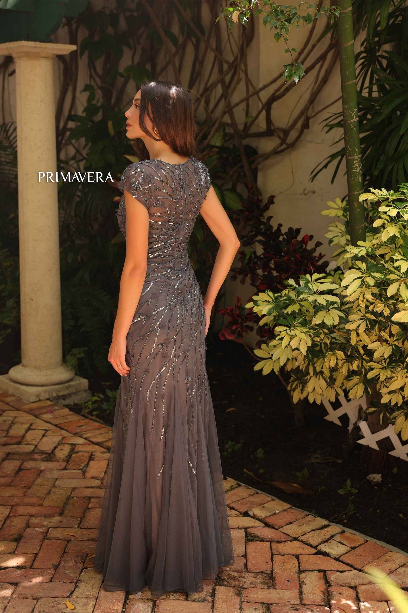 Primavera Couture -13114 High Neck Mermaid Prom Dress