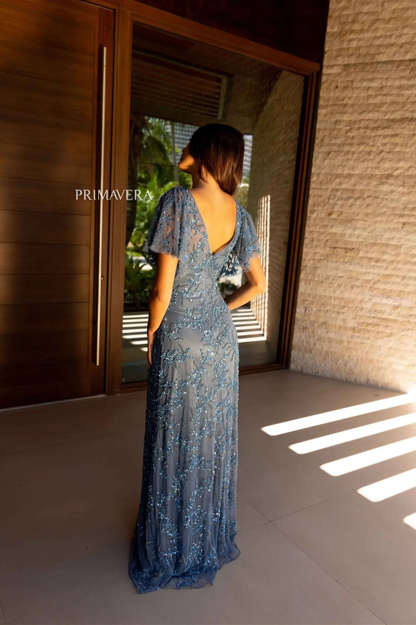 Primavera Couture -13124 Sequin Beaded Prom A-Line Dress