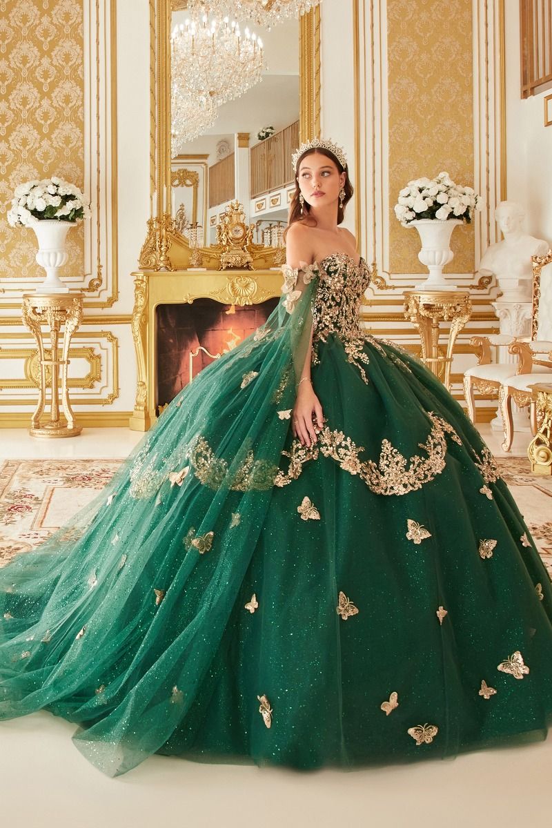 Cinderella Divine –15721 Strapless Quinceanera Ball Gown