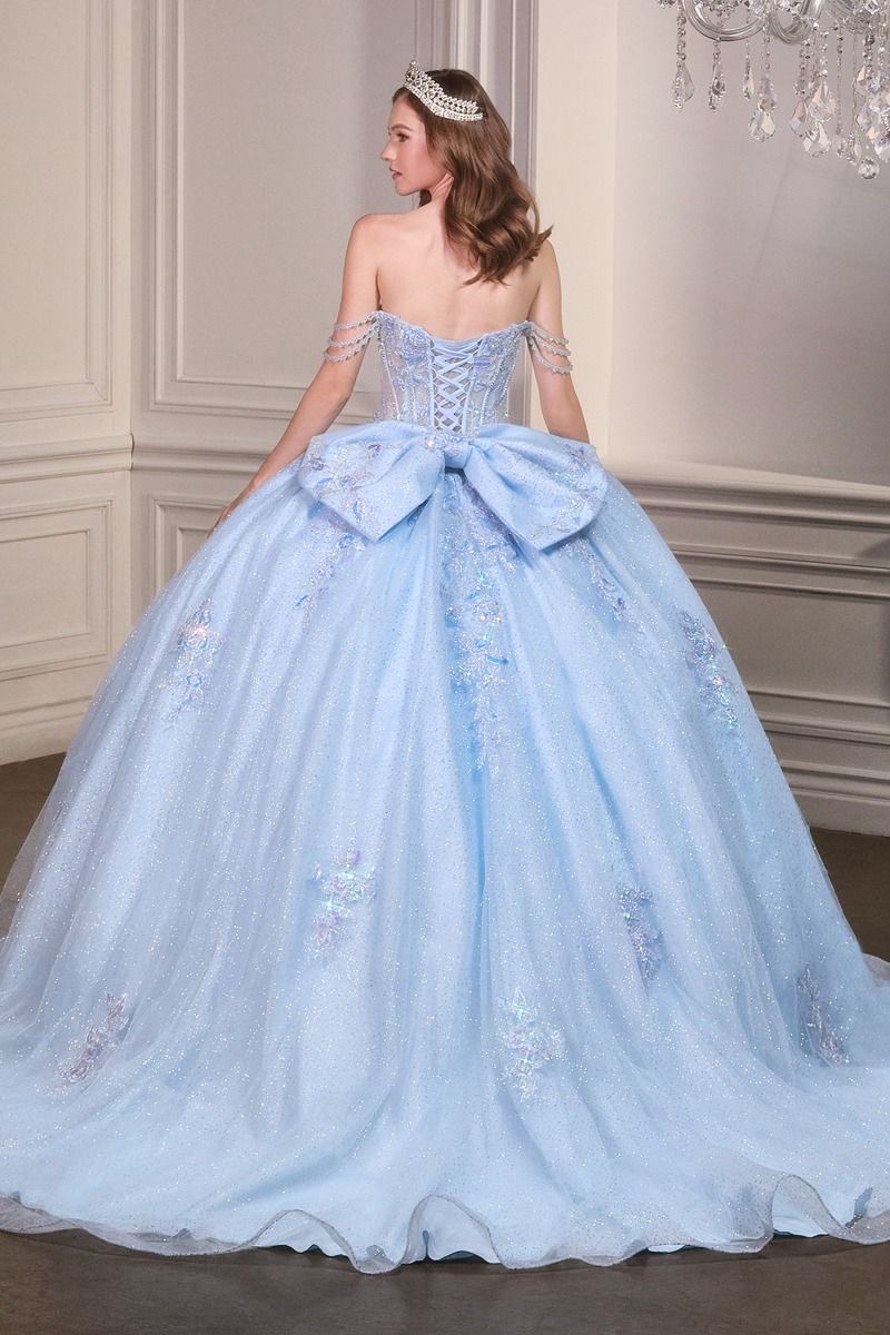 Cinderella Divine -15735 Off Shoulder Corset Ball Gown