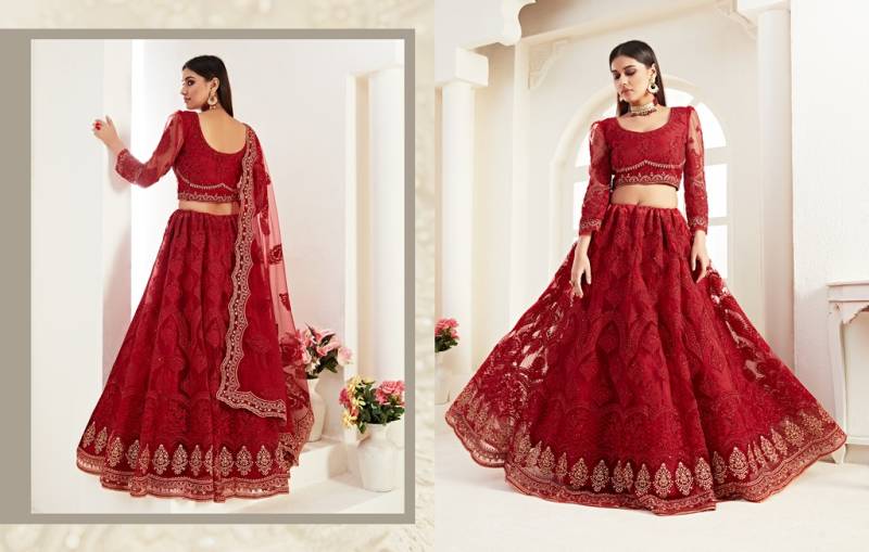 MyFashion -1008 Embroidered Semi Stitched Lehenga Choli Collection