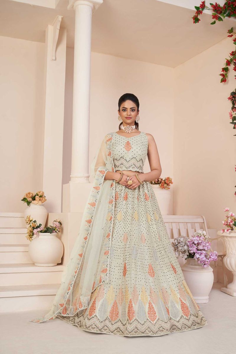 MyFashion -G102 Beautiful Designer Party Wear Soft Net Lehenga Choli