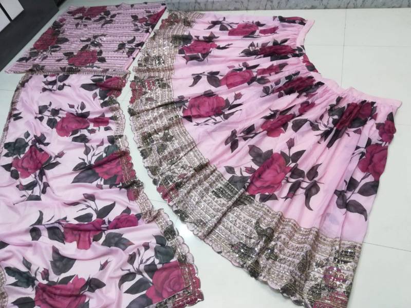 MyFashion -5049 Printed Organza Lehenga Choli Collection