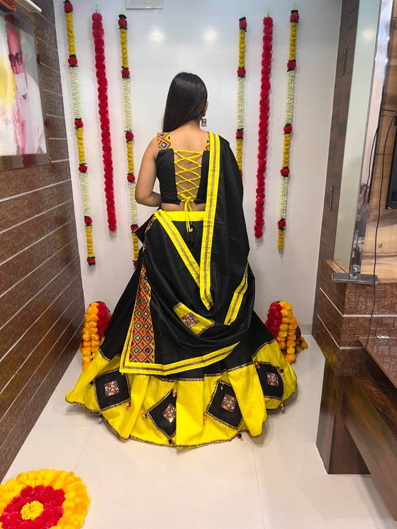 MyFashion -7052 Navratri Special Gamthi Work Lehenga Blouse With Dupatta Collection