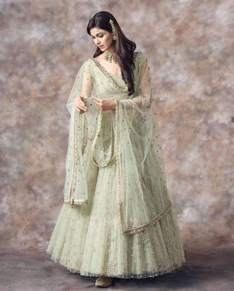 MyFashion -368 Sequins Embroidered Net Lehenga Choli