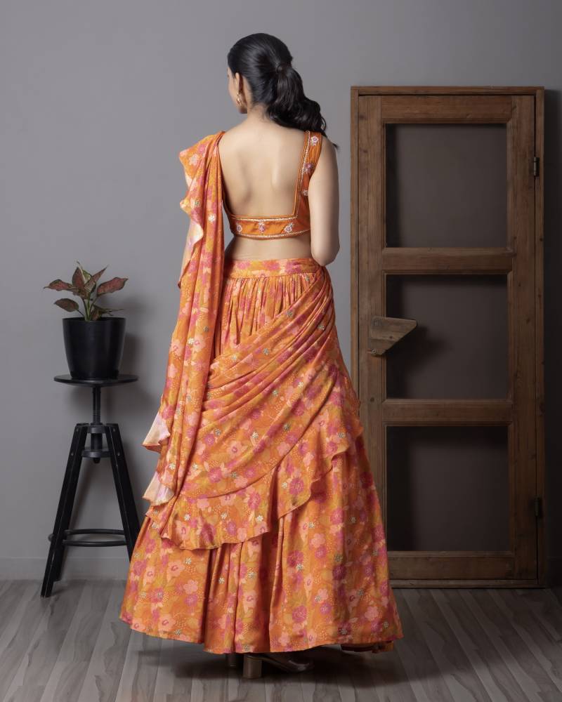 MyFashion -111 Organza Digital Printed Designer Lehenga Choli