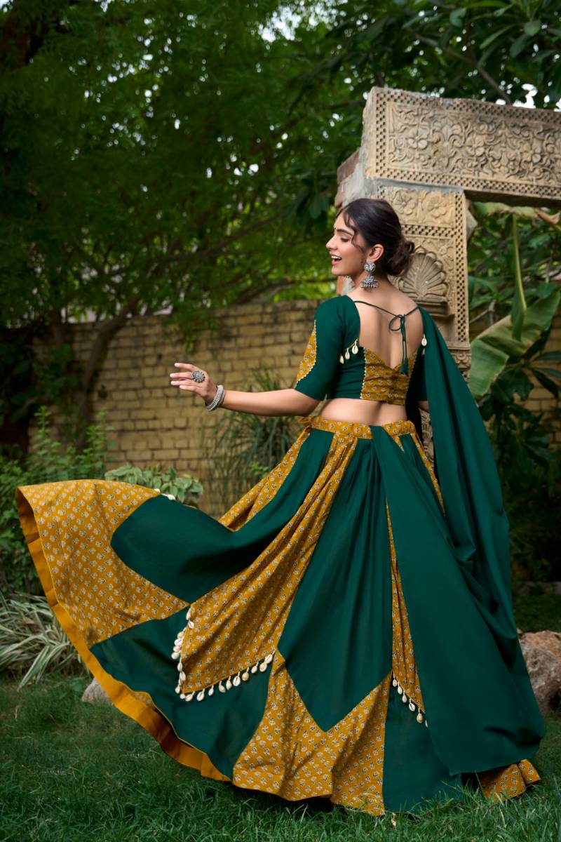 MyFashion -1620 Pure Cotton Mustard Chaniya Choli Collection