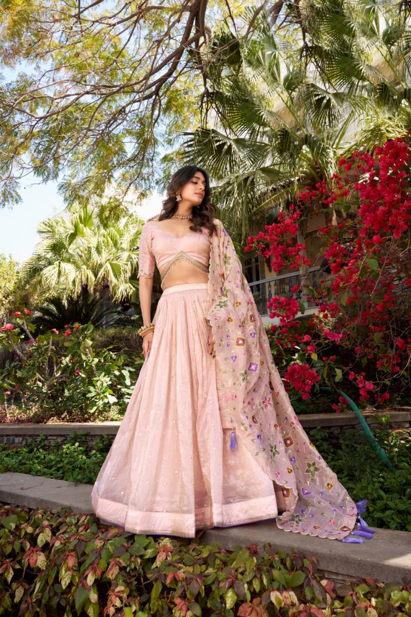 MyFashion -1426 Crush Silk Embroidered Lehenga Collection