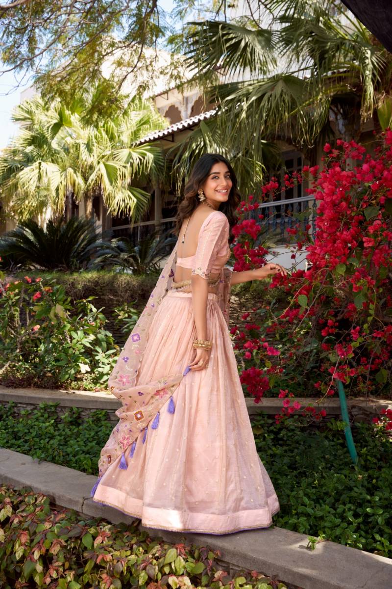MyFashion -1426 Crush Silk Embroidered Lehenga Collection