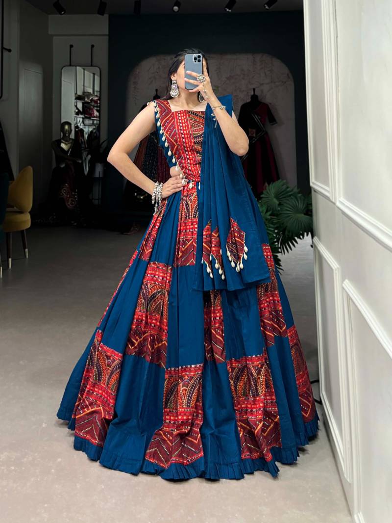 MyFashion -1696 Pure Cotton Printed Designer Navratri Lehenga Collection