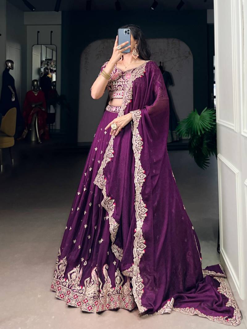 MyFashion -1456 Rangoli Crush Embroidery Worked Lehenga Choli