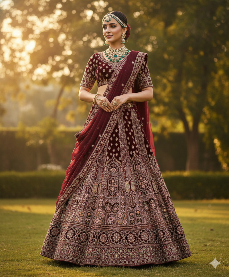 MyFashion -103 Worked Bridal Designer Lehenga Collection