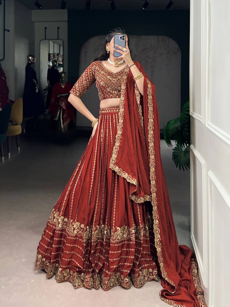 MyFashion -1438 Rangoli Crush Embroidery Worked Designer Lehenga Choli