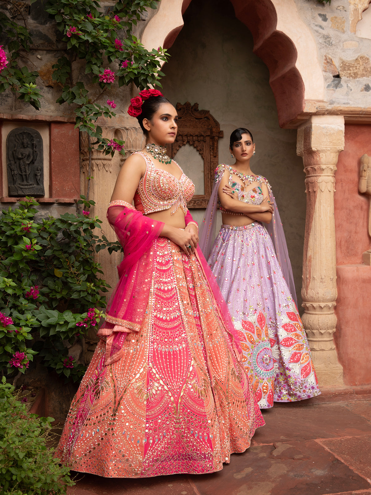 MyFashion -KLS-1503 Multi-Color Party Silk Lehenga