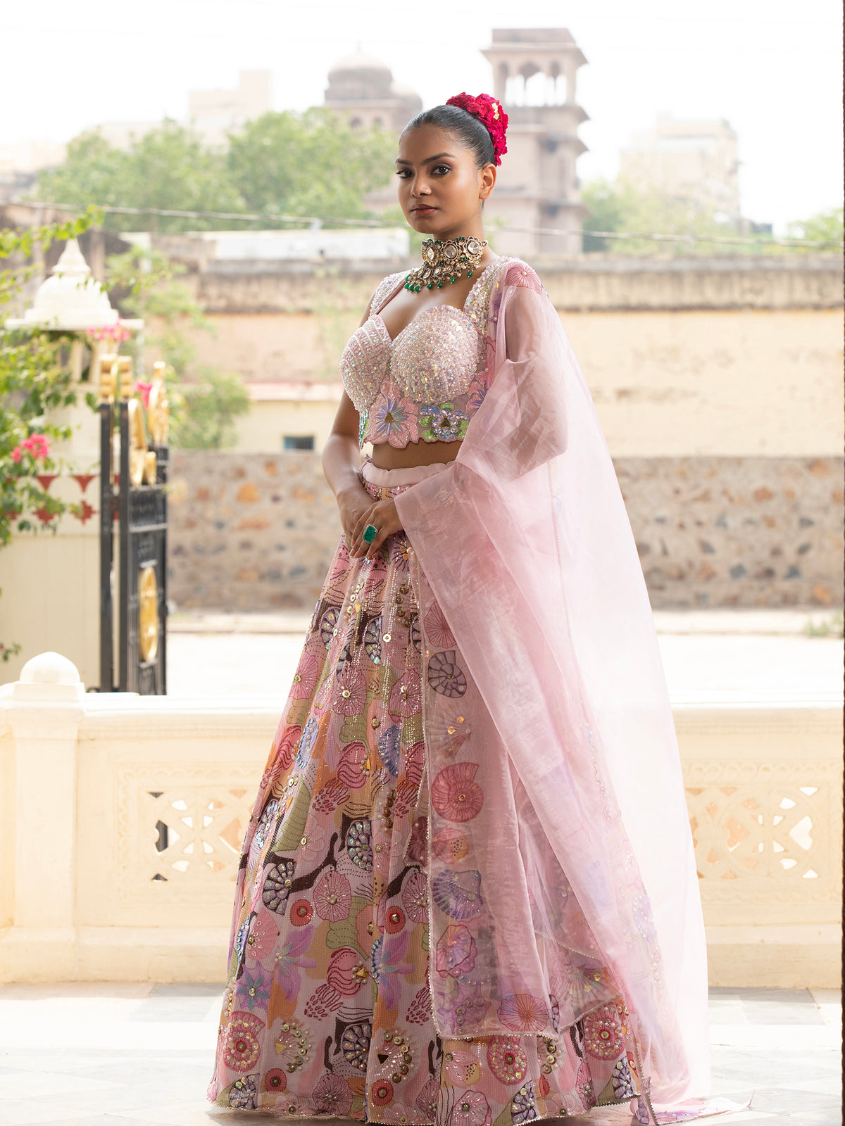 MyFashion -KLS-1487 Silk Multicolor Lehenga With Bead
