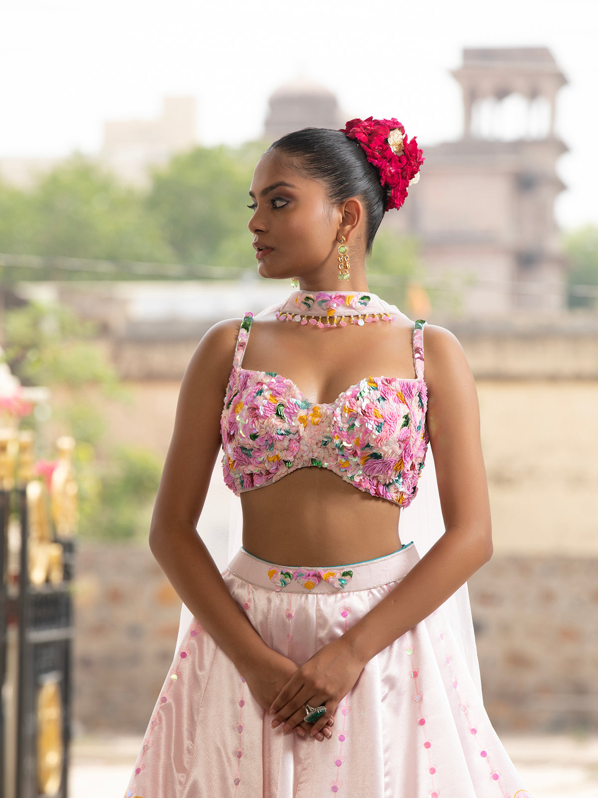 MyFashion -KLS-1486 Silk Multicolor Lehenga With Applique Work