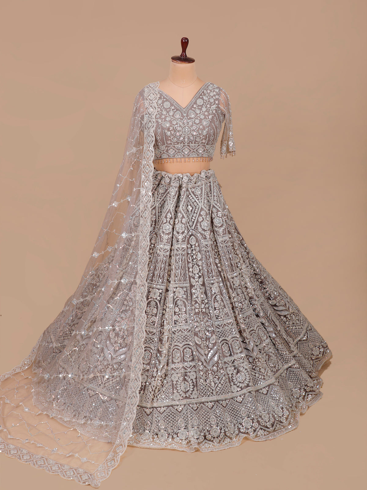 MyFashion KLS-2556 Mauve Celestique Signature Lehenga With Beads Sequins Work