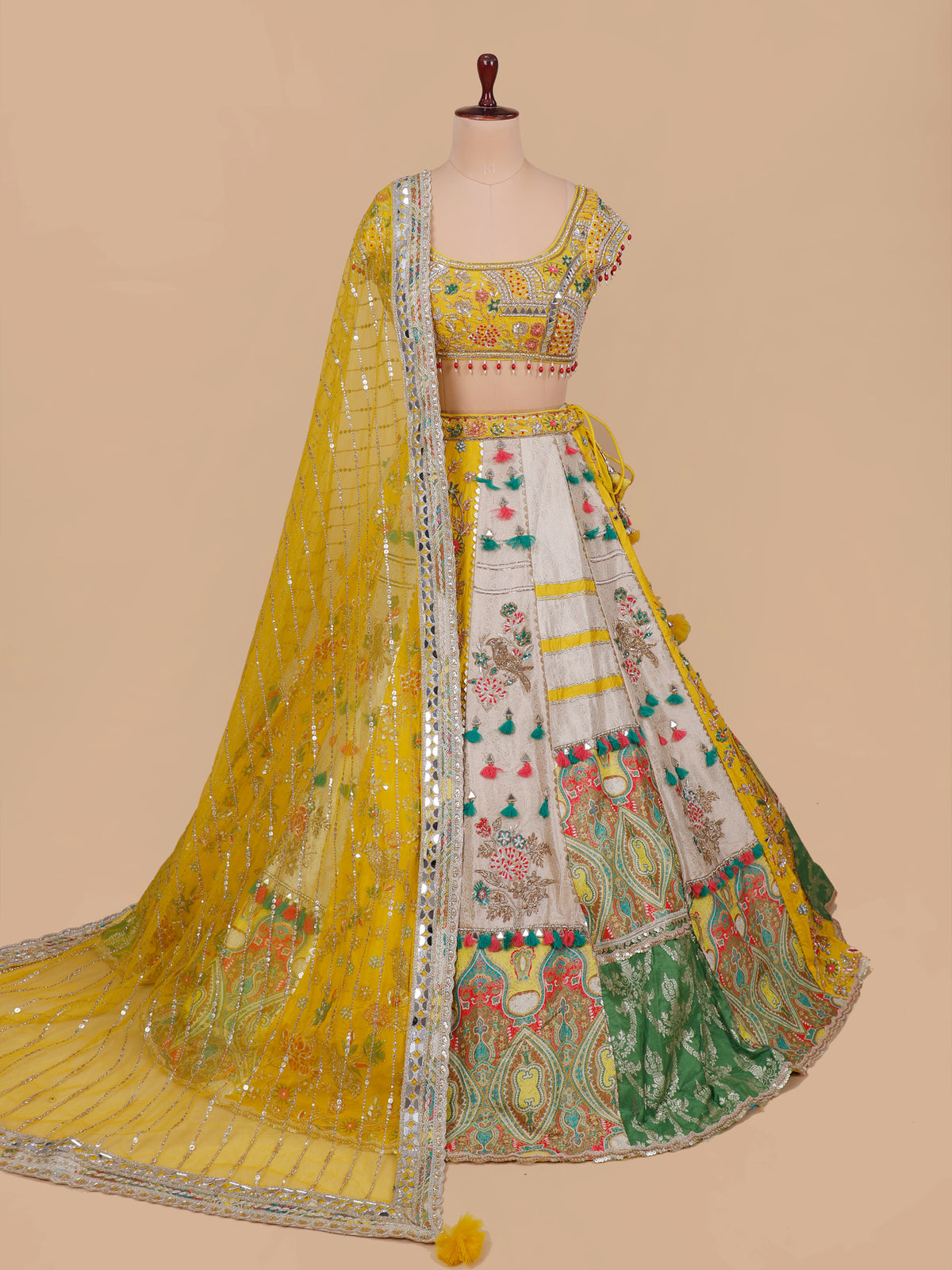 MyFashion KLS-2636 Rang Mahal Inspired Diamond Glow Silk Lehenga