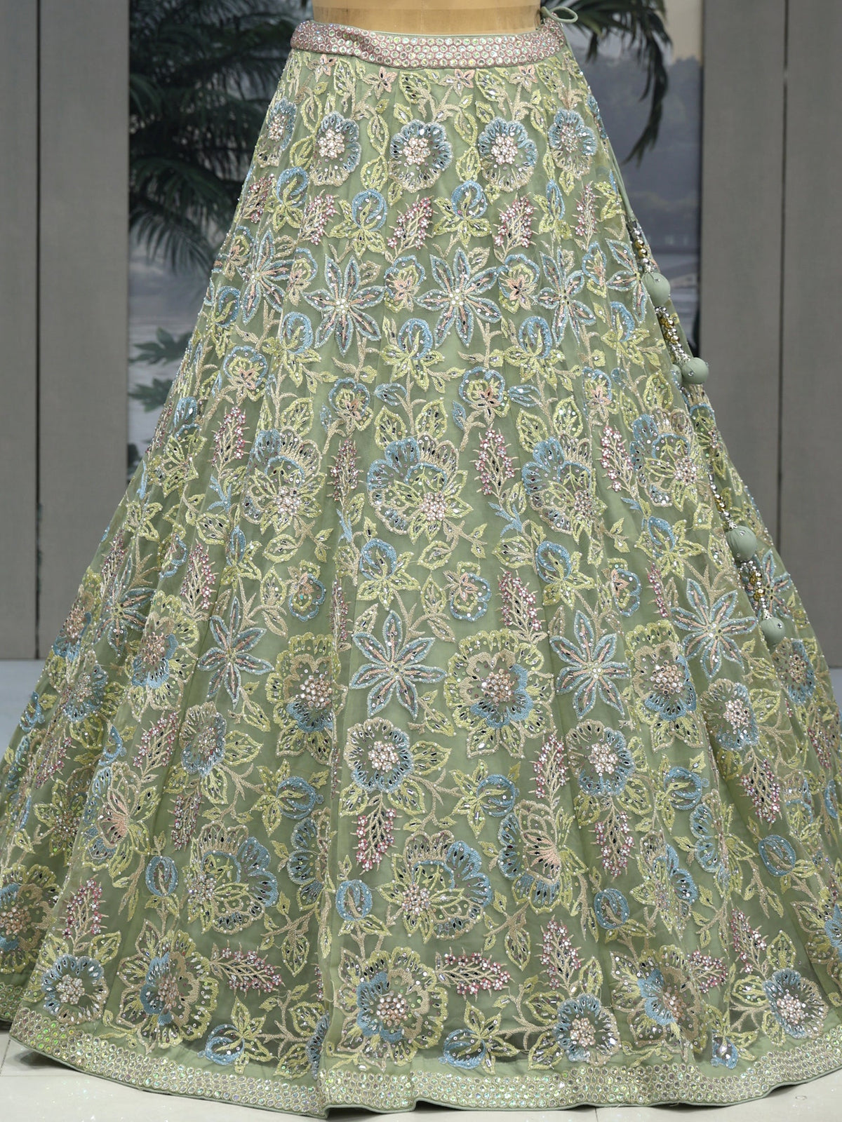 MyFashion KLS-2041 Ming Green Lehenga Pastel Grace Meets Royal Sparkle