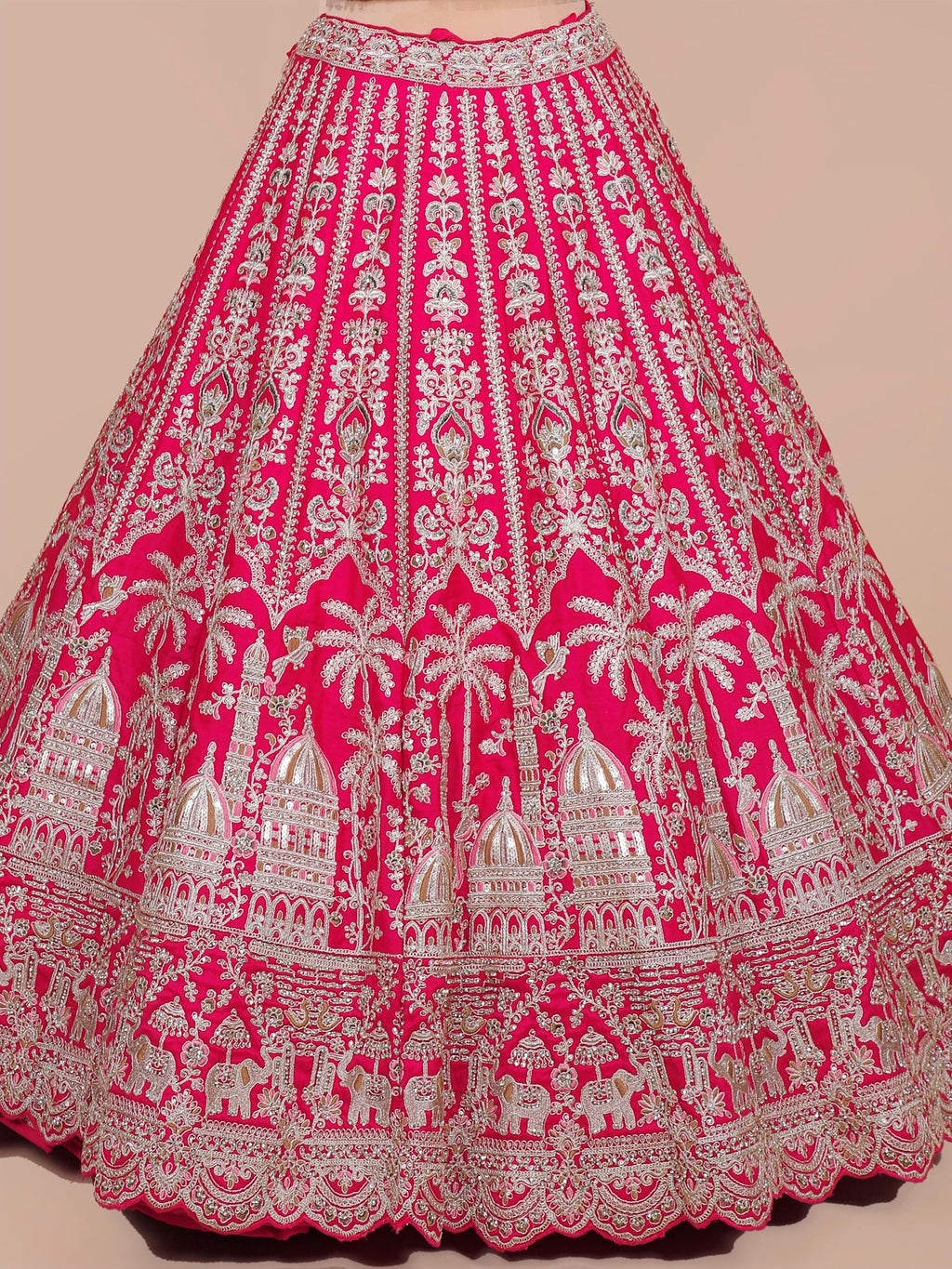 MyFashion KLS-2058 Majestic Pink Silk Lehenga With Diamond Thread Detailing